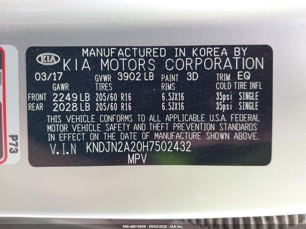 2017 KIA SOUL Base