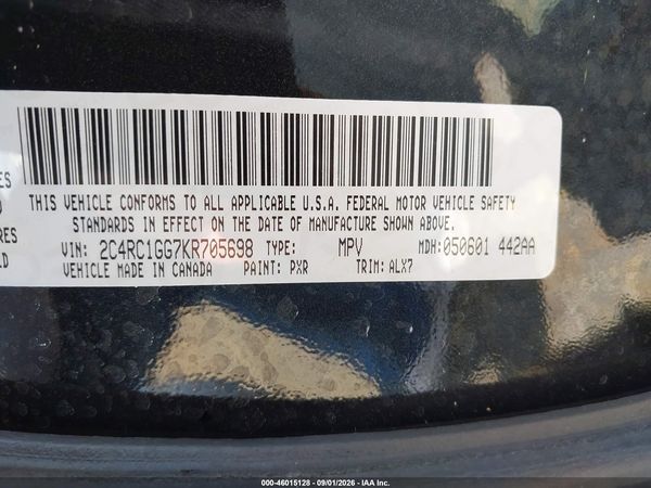 2019 CHRYSLER PACIFICA LIMITED