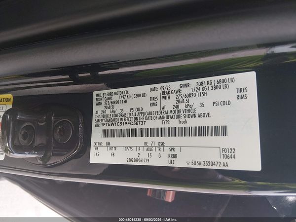 2023 FORD F-150 XLT — I9