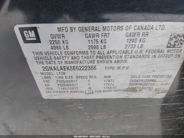 2014 CHEVROLET EQUINOX LS — I9