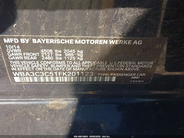 2015 BMW 320I XDRIVE — I9