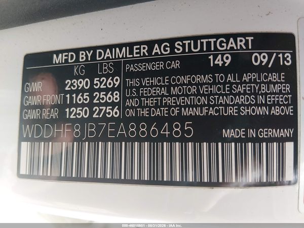 2014 MERCEDES-BENZ E 350 4MATIC