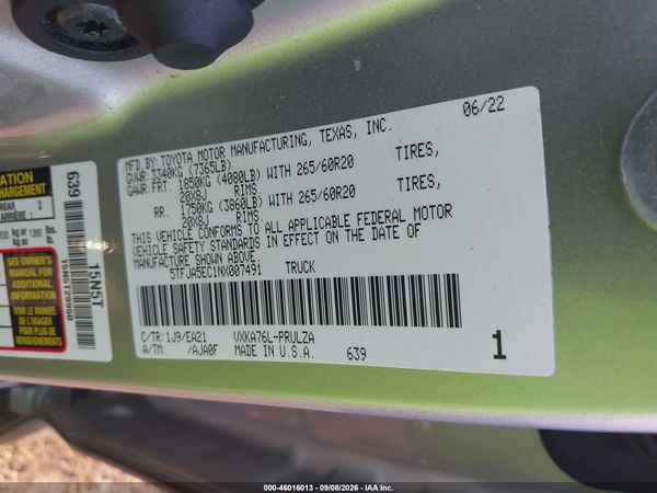2022 TOYOTA TUNDRA LIMITED