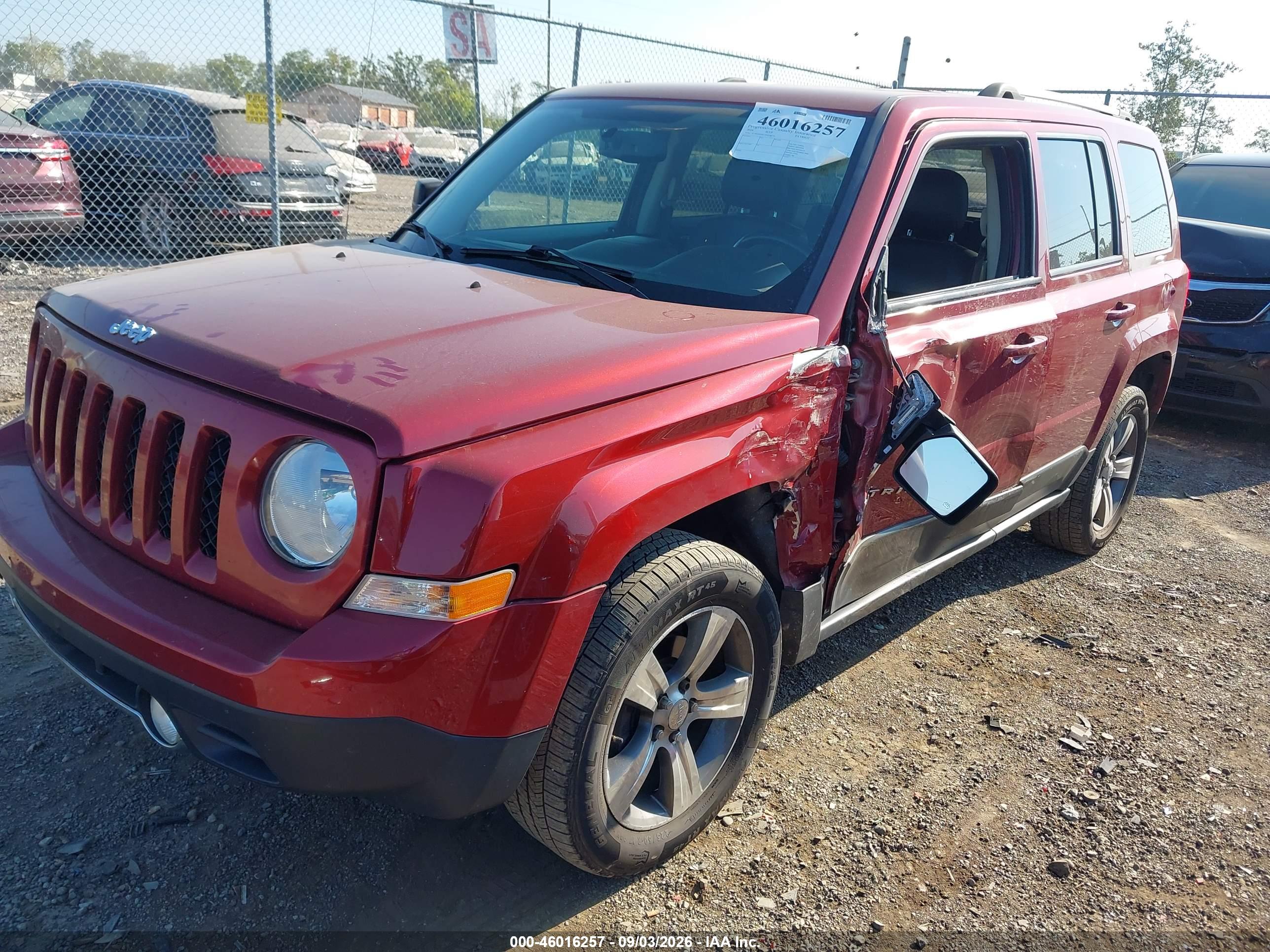 2016 JEEP PATRIOT HIGH ALTITUDE EDITION — I2