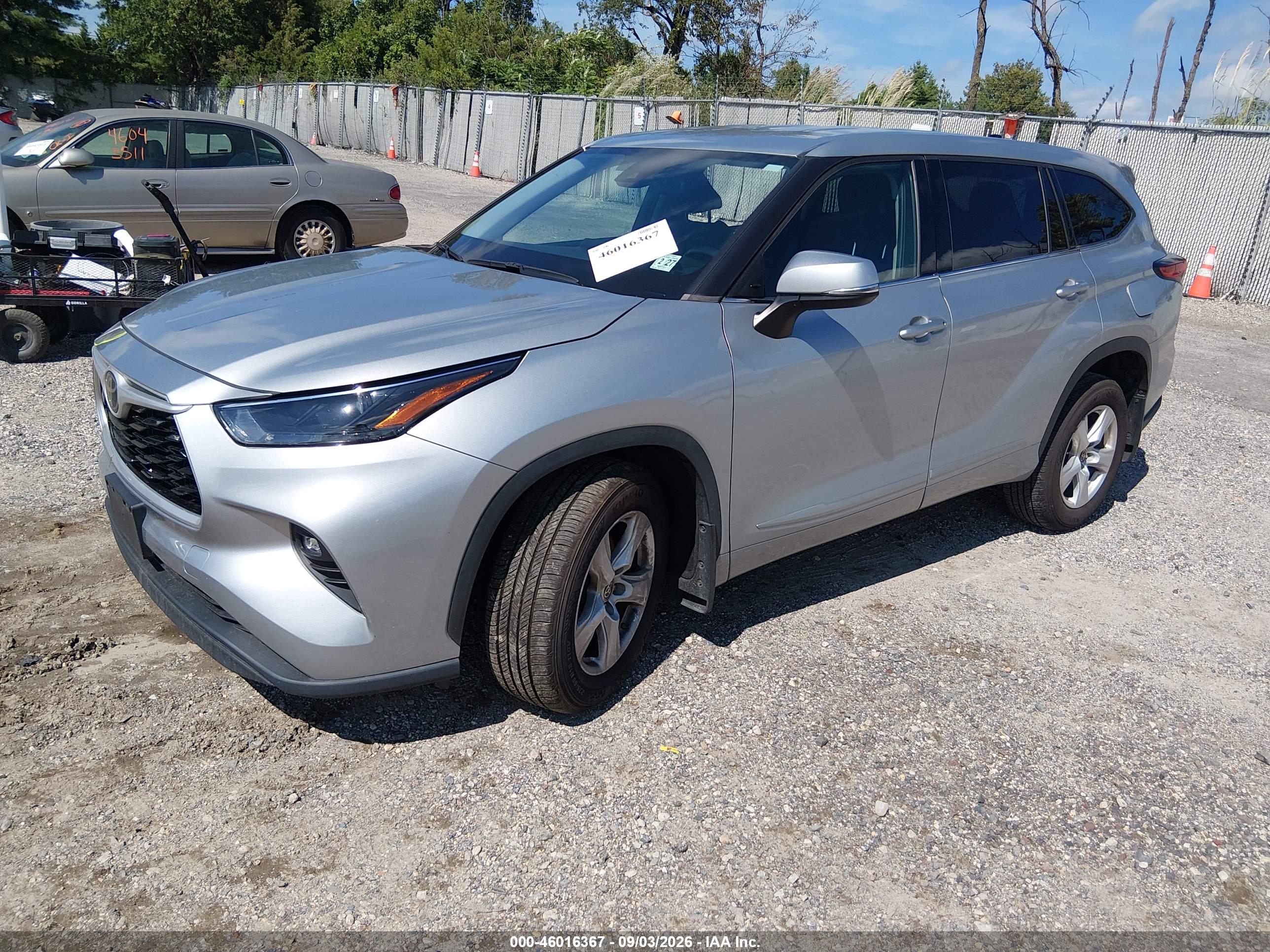 2022 TOYOTA HIGHLANDER LE — I2