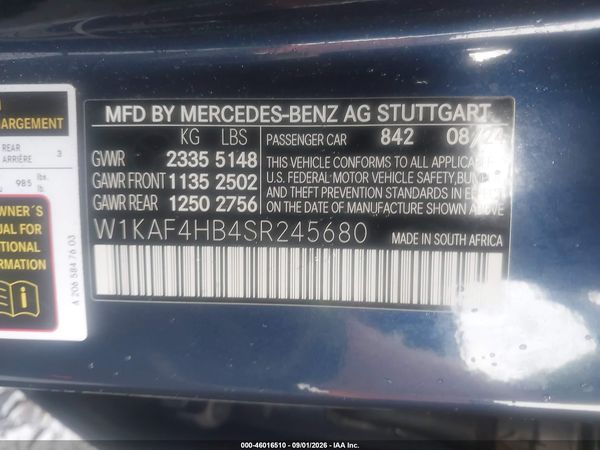 2025 MERCEDES-BENZ C 300 C300 4MATIC