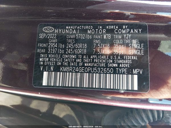 2023 HYUNDAI PALISADE SEL — I9
