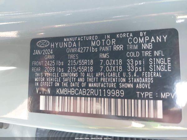 2024 HYUNDAI KONA SEL — I9