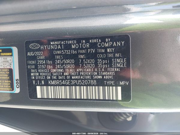 2023 HYUNDAI PALISADE LIMITED — I9