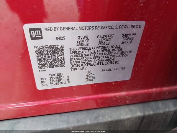 2026 CHEVROLET EQUINOX AWD LT — I9