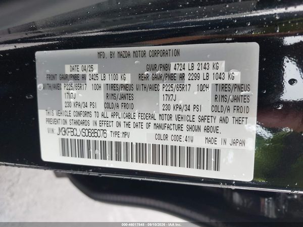 2025 MAZDA CX-5 2.5 S PREFERRED — I9