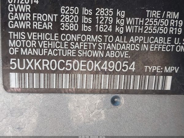 2014 BMW X5 XDRIVE35I — I9