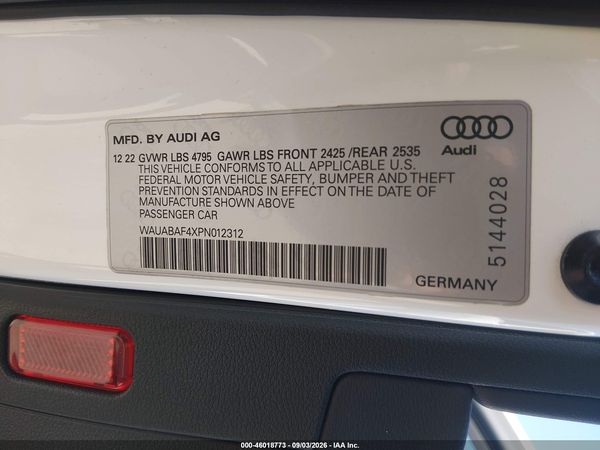 2023 AUDI A4 — I9