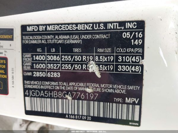 2016 MERCEDES-BENZ GLE 350 4MATIC