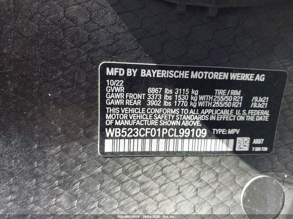 2023 BMW IX XDRIVE50 — I9
