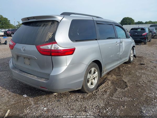 2016 TOYOTA SIENNA LE 8 PASSENGER