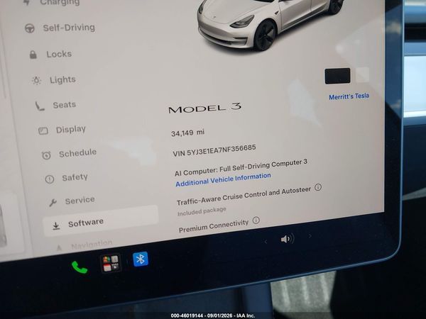2022 TESLA MODEL 3 REAR-WHEEL DRIVE