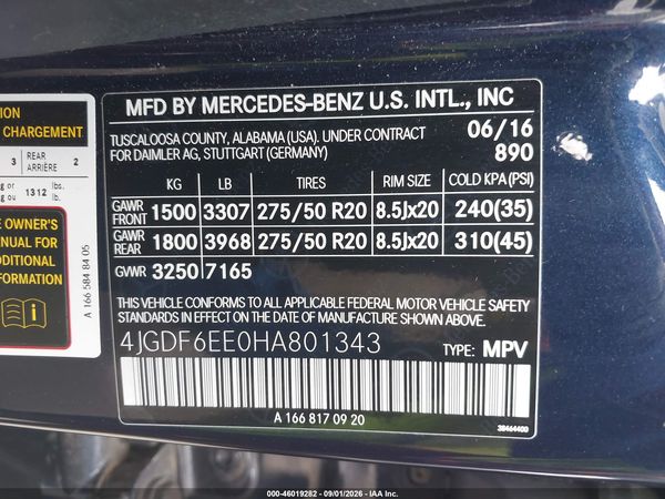 2017 MERCEDES-BENZ GLS 450 4MATIC
