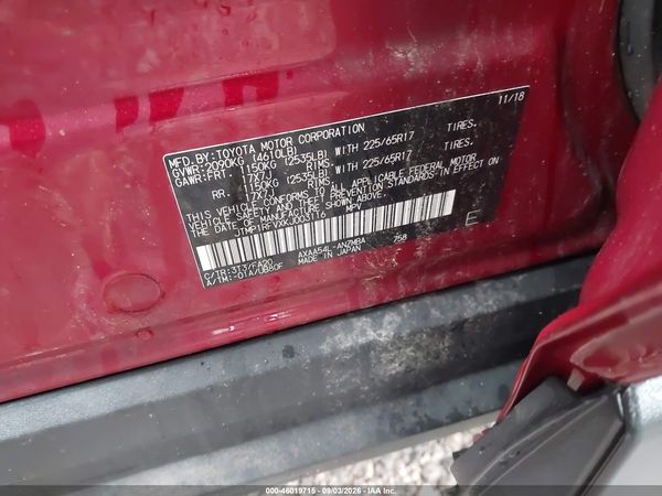 2019 TOYOTA RAV4 XLE — I9