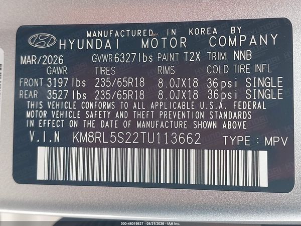 2026 HYUNDAI PALISADE SEL 7P