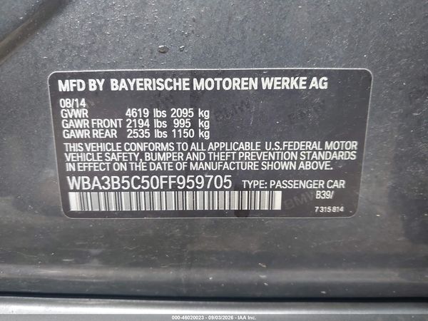 2015 BMW 328I XDRIVE