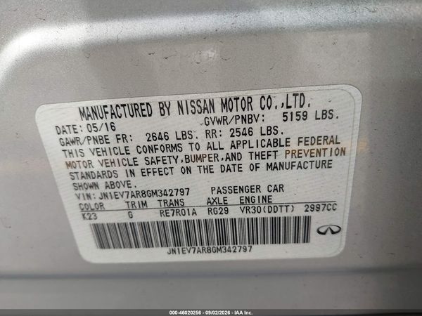 2016 INFINITI Q50 3.0T PREMIUM — I9