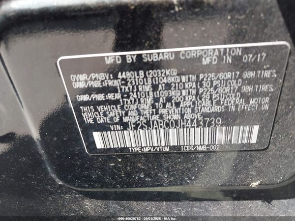 2018 SUBARU FORESTER 2.5I