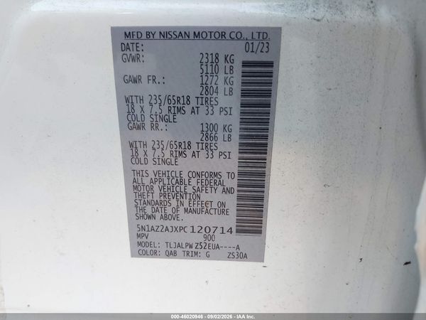 2023 NISSAN MURANO S FWD