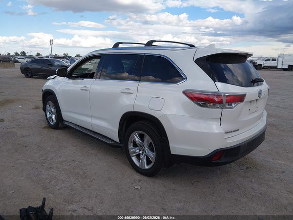 2016 TOYOTA HIGHLANDER LIMITED PLATINUM V6 — I3