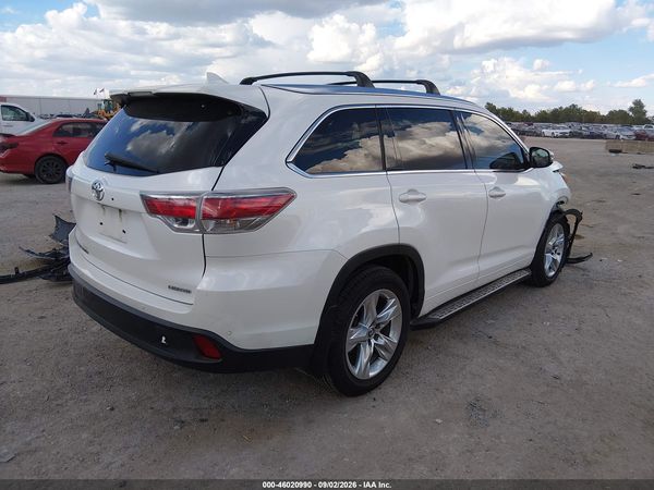 2016 TOYOTA HIGHLANDER LIMITED PLATINUM V6 — I4