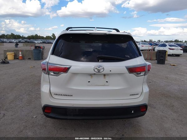 2016 TOYOTA HIGHLANDER LIMITED PLATINUM V6 — I119