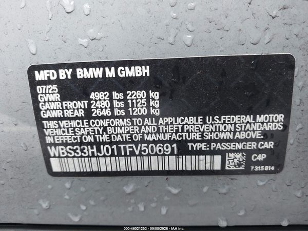 2026 BMW M3 COMPETITION XDRIVE — I9