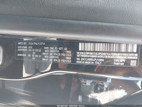 2018 JEEP RENEGADE ALTITUDE FWD