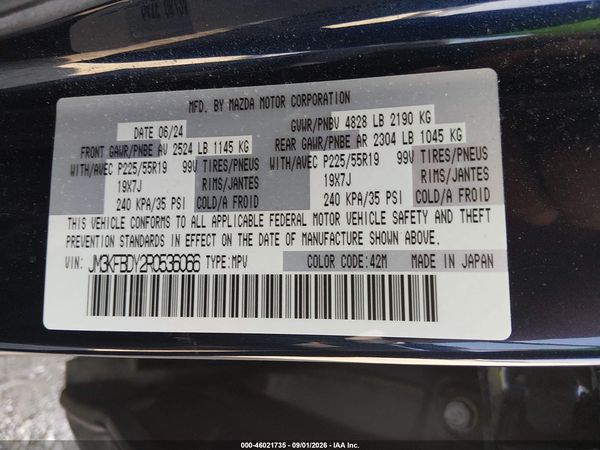 2024 MAZDA CX-5 2.5 TURBO PREMIUM — I9