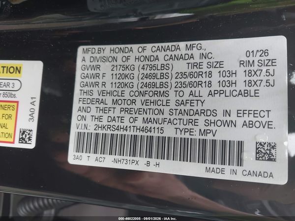 2026 HONDA CR-V EX AWD — I9