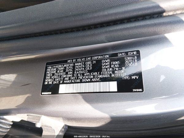 2018 VOLVO XC60 T5 MOMENTUM — I9