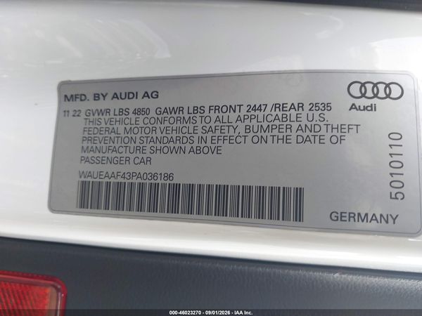 2023 AUDI A4 — I9