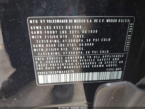 2023 VOLKSWAGEN TAOS 1.5T SE — I9