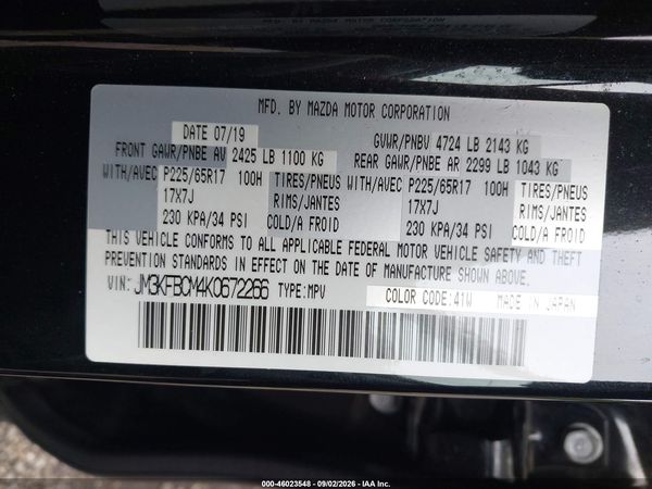 2019 MAZDA CX-5 TOURING — I9