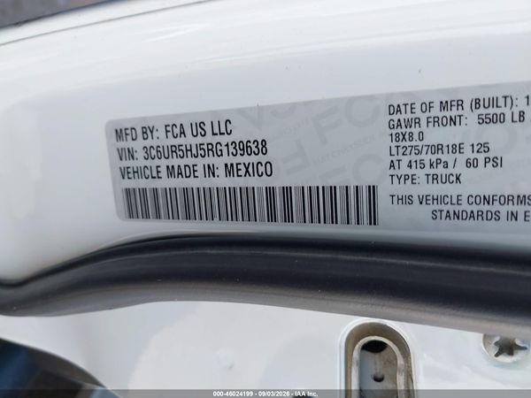 2024 RAM 2500 TRADESMAN  4X4 8' BOX