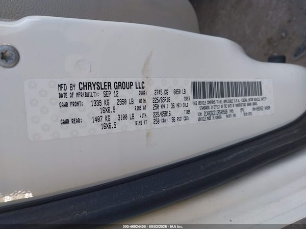 2013 DODGE GRAND CARAVAN SXT — I9