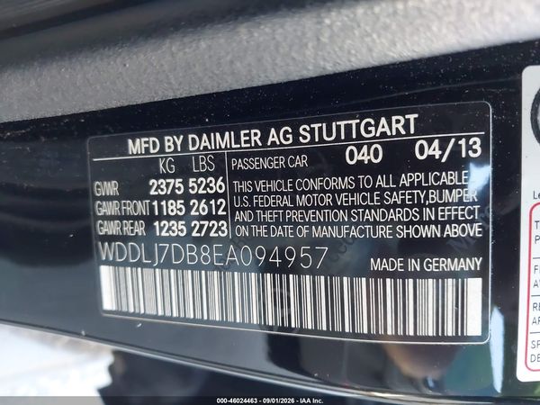 2014 MERCEDES-BENZ CLS 550 CLS550