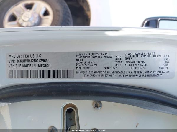 2024 RAM 2500 TRADESMAN  4X4 8' BOX