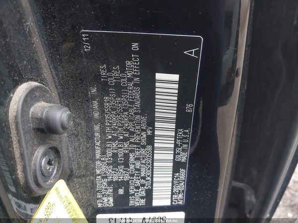 2012 TOYOTA SIENNA LE 7 PASSENGER