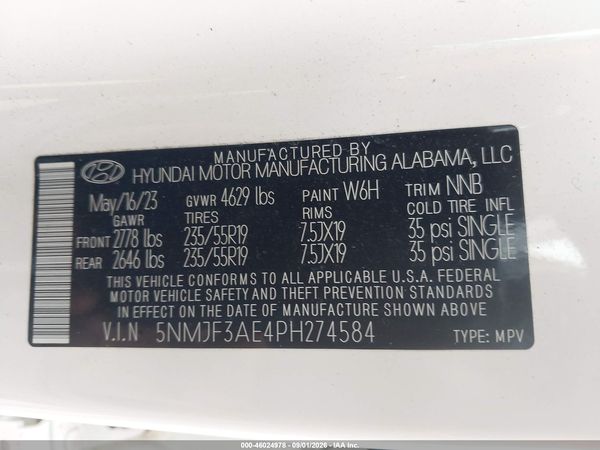 2023 HYUNDAI TUCSON SEL — I9