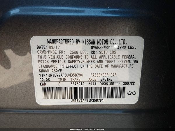 2018 INFINITI Q50 3.0T LUXE