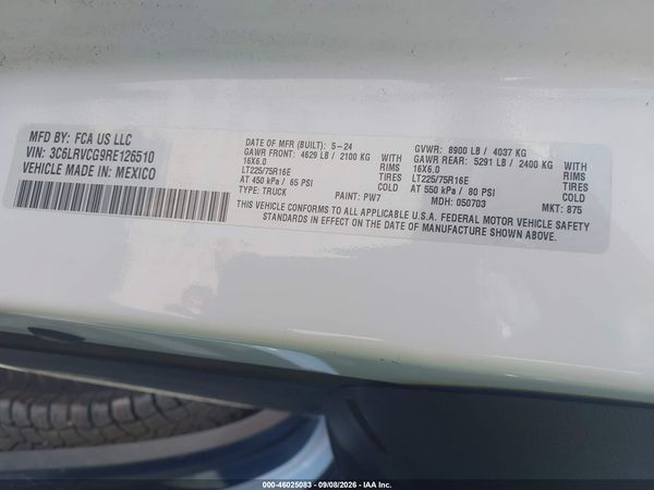2024 RAM PROMASTER 2500