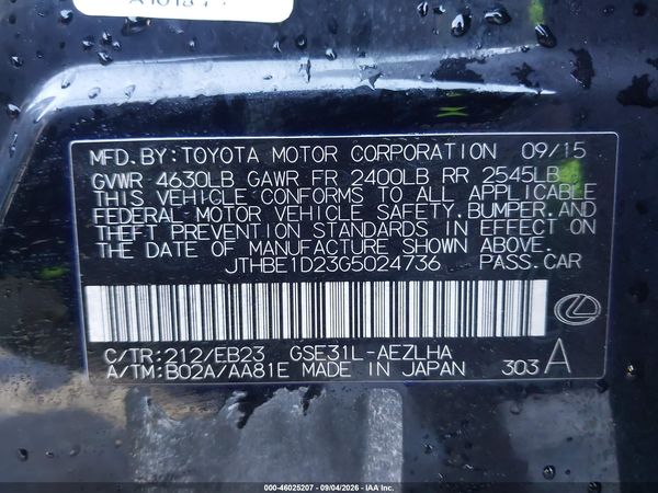2016 LEXUS IS 350