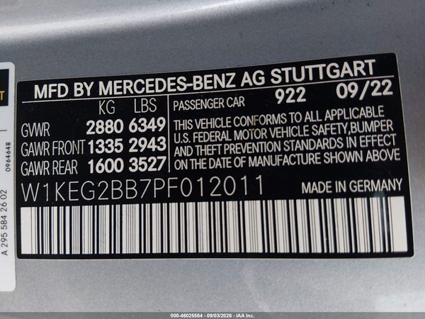 2023 MERCEDES-BENZ EQE 350 EQE 350+ — I9