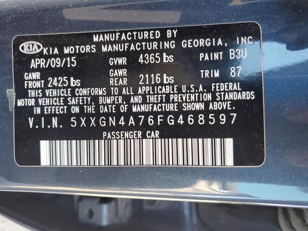 2015 KIA OPTIMA